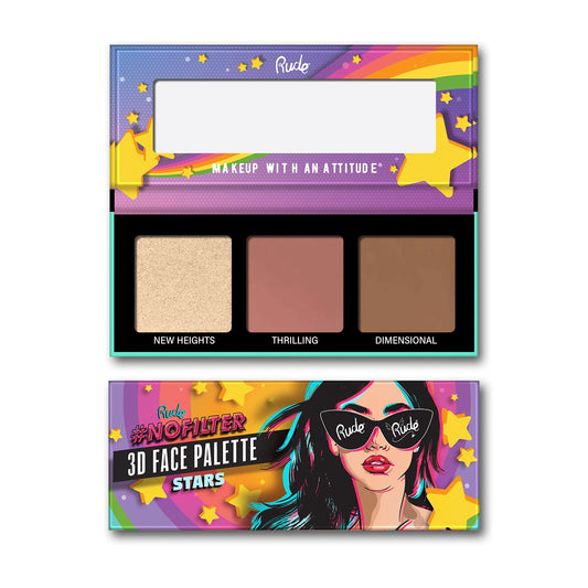 Rude Nofilter 3D Face Palette