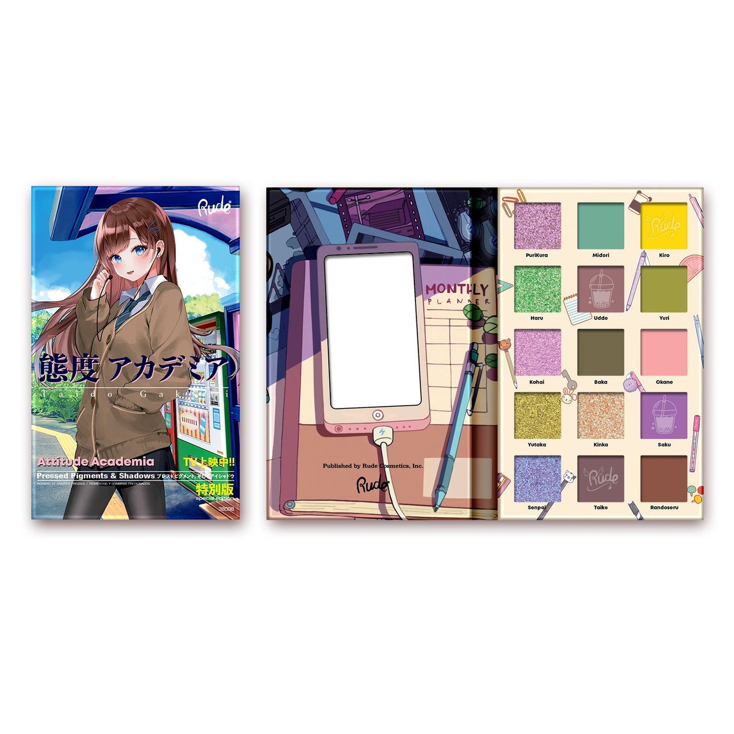 Rude Manga Collection Pressed Pigments & Shadows