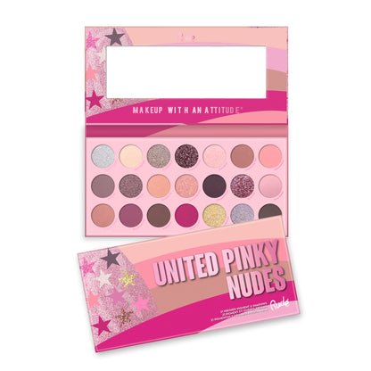 Rude United Pinky Nudes - 21 Pressed Pigment & Shadows Palette