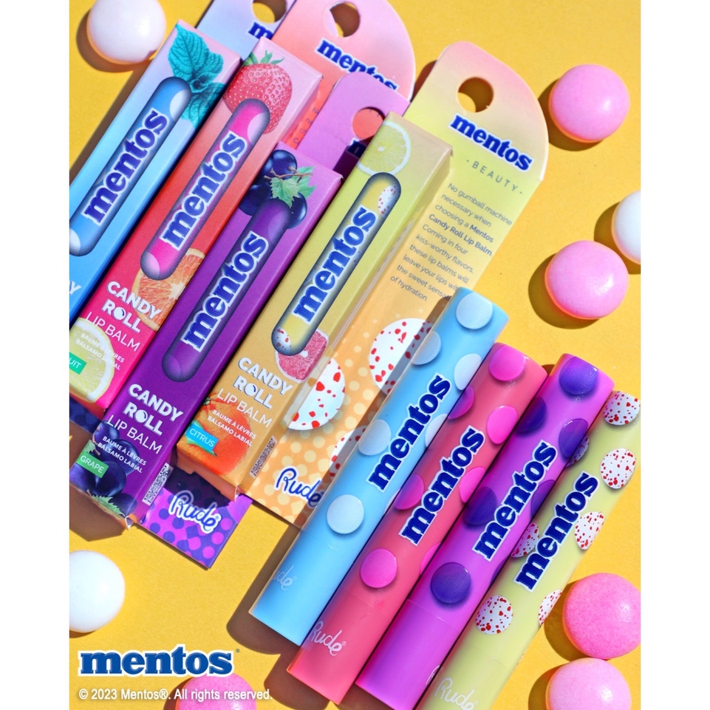 Rude Mentos Candy Roll Lip Balm