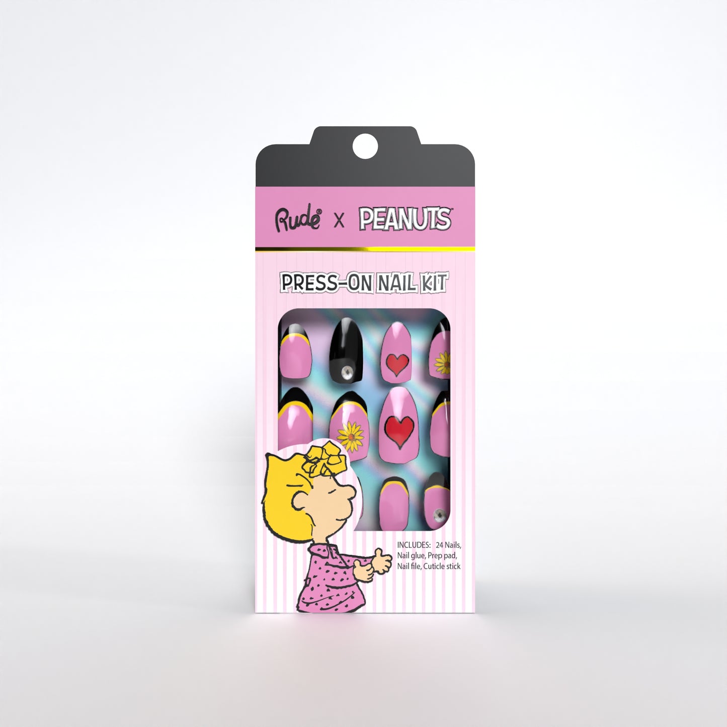 Rude Peanuts Press On Nails Nail Kit