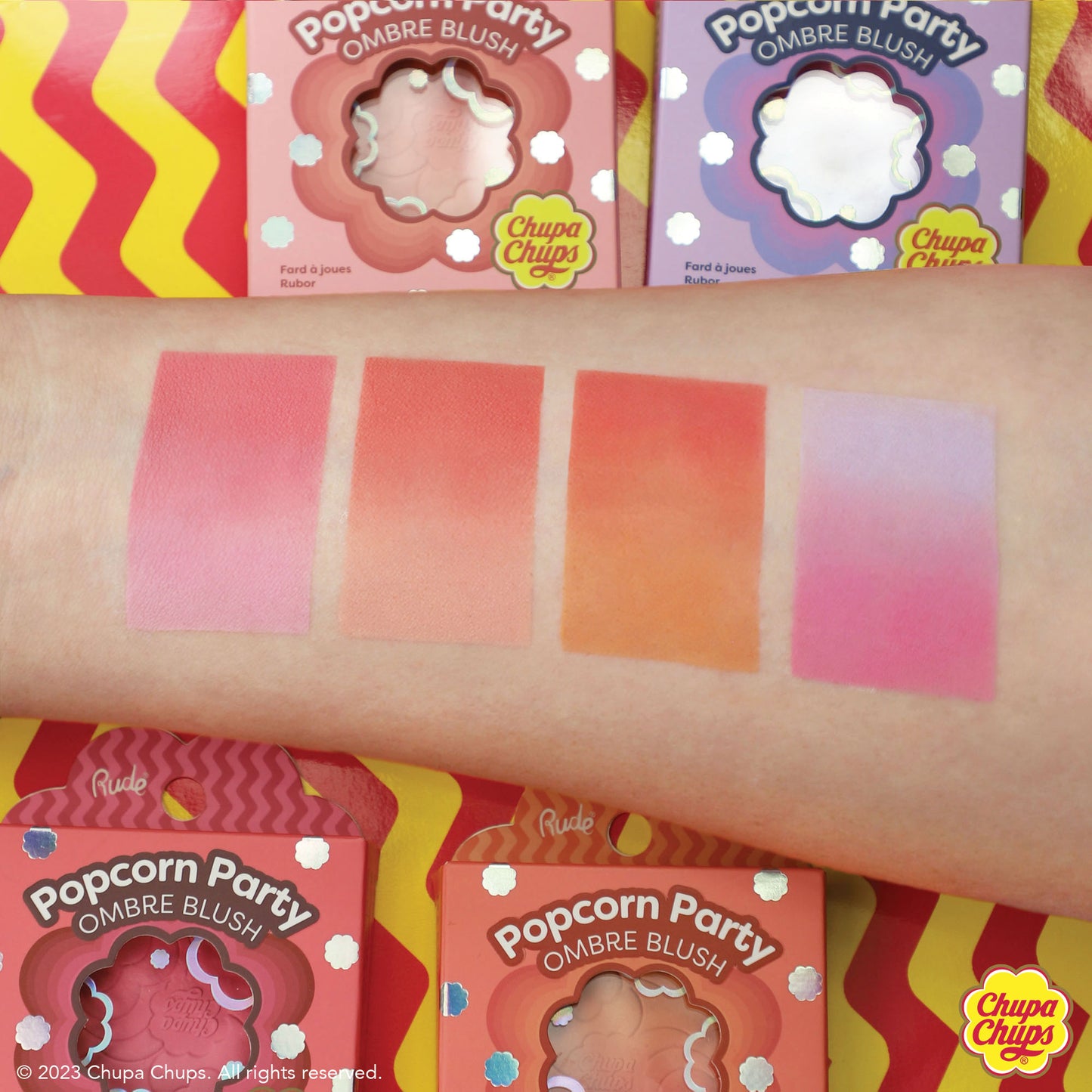 Rude Chupa Chups Popcorn Party Ombre Blush